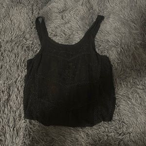 Black crop top